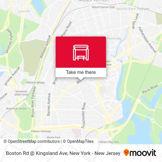 Boston Rd @ Kingsland Ave map