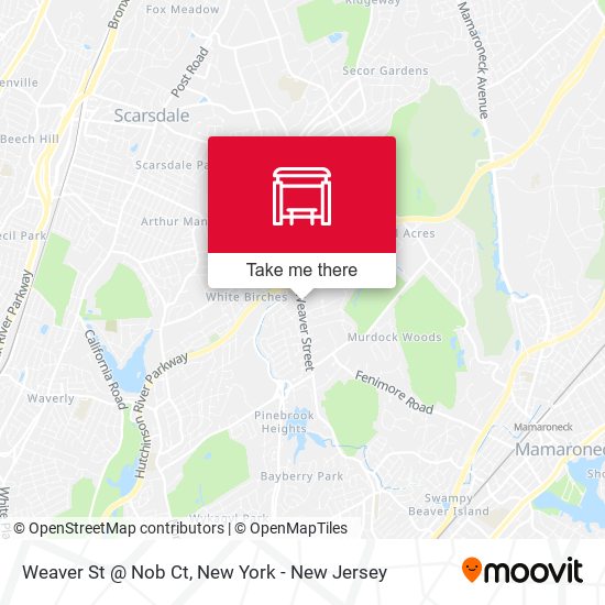 Mapa de Weaver St @ Nob Ct