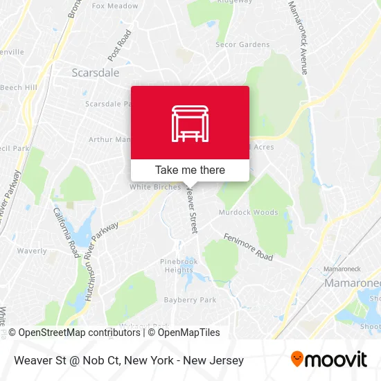 Weaver St @ Nob Ct map
