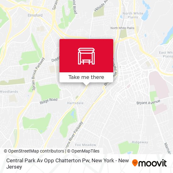 Central Park Av Opp Chatterton Pw map