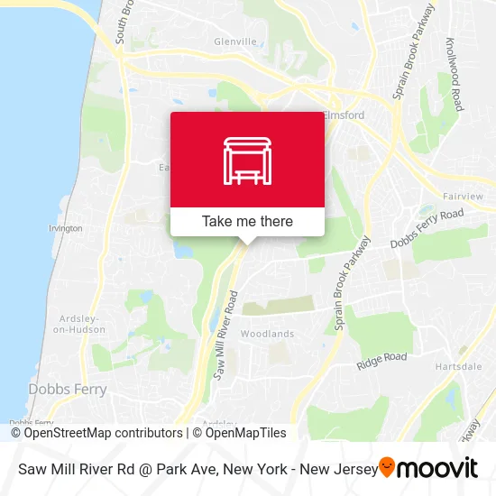 Saw Mill River Rd @ Park Ave map