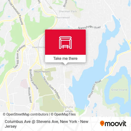 Columbus Ave @ Stevens Ave map