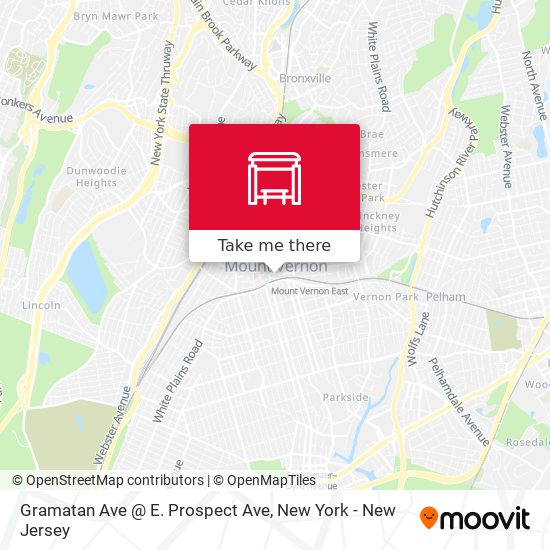 Mapa de Gramatan Ave @  E. Prospect Ave