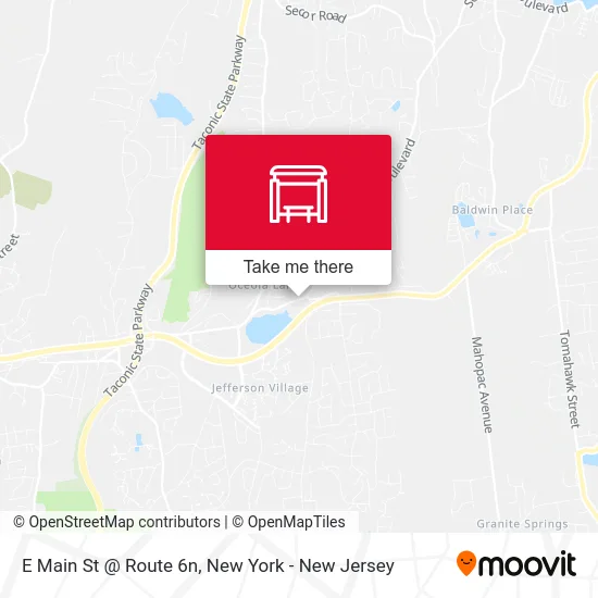 E Main St @ Route 6n map