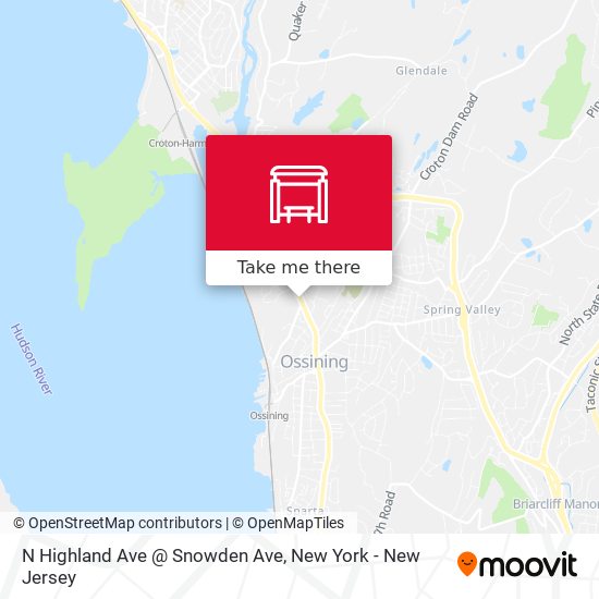 N Highland Ave @ Snowden Ave map