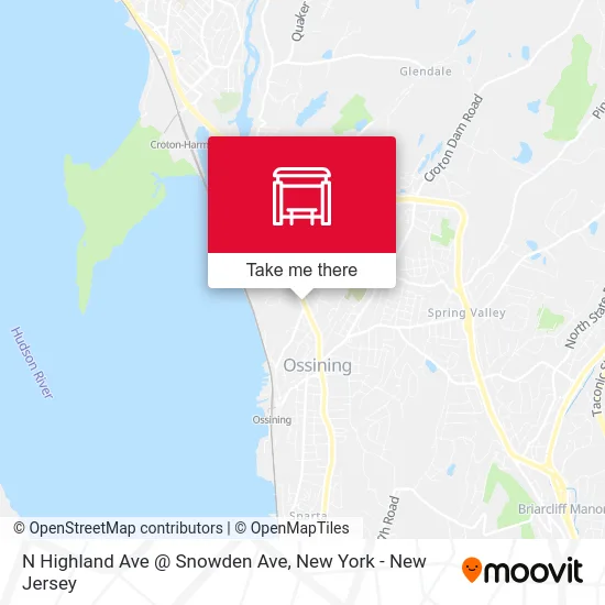 N Highland Ave @ Snowden Ave map