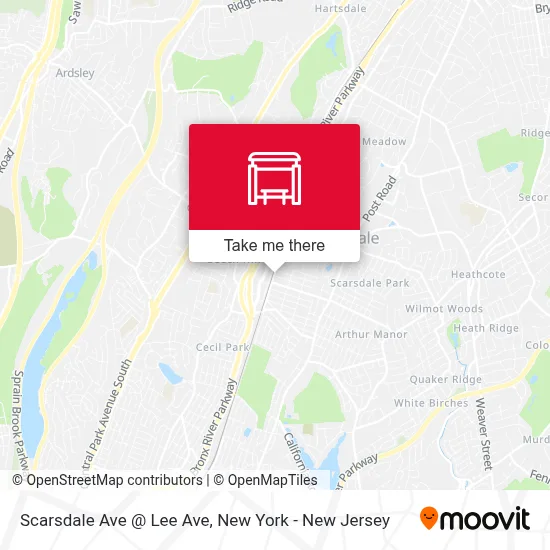 Scarsdale Ave @ Lee Ave map