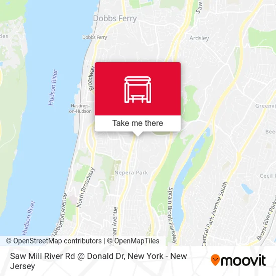 Saw Mill River Rd @ Donald Dr map