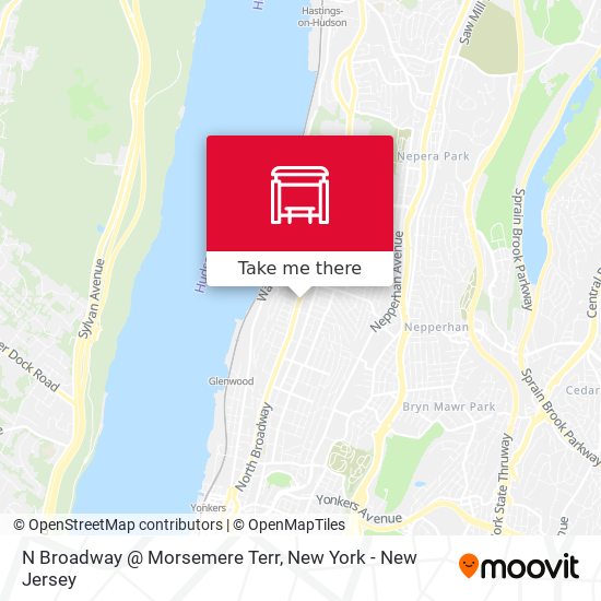 Mapa de N Broadway @ Morsemere Terr