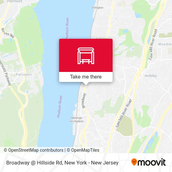 Broadway @ Hillside Rd map