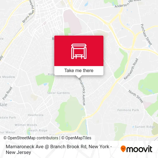 Mamaroneck Ave @ Branch Brook Rd map