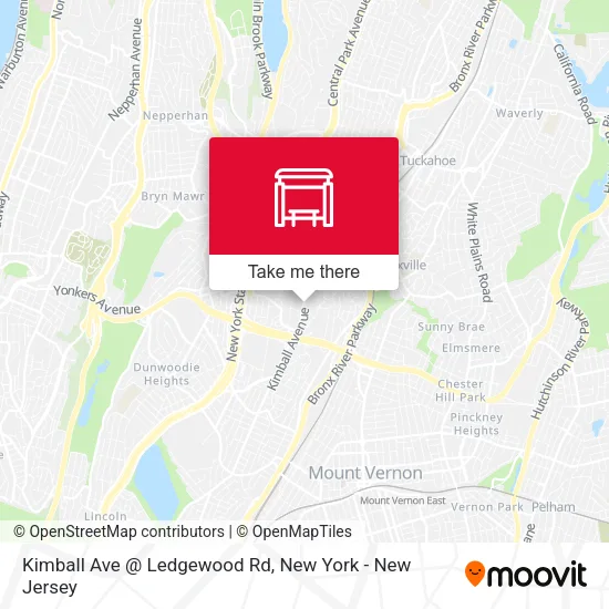 Mapa de Kimball Ave @ Ledgewood Rd