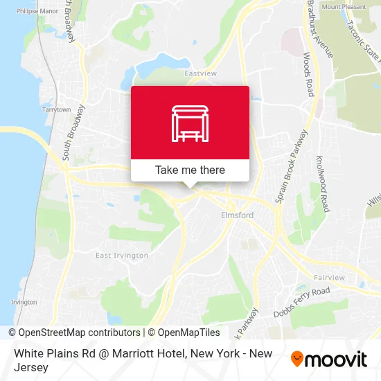White Plains Rd @ Marriott Hotel map