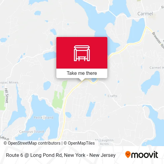 Route 6 @ Long Pond Rd map