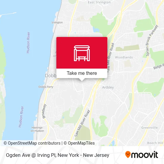 Ogden Ave @ Irving Pl map