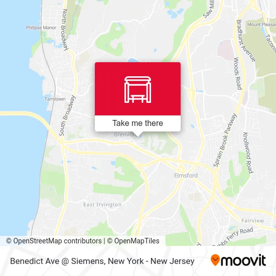 Benedict Ave @ Siemens map