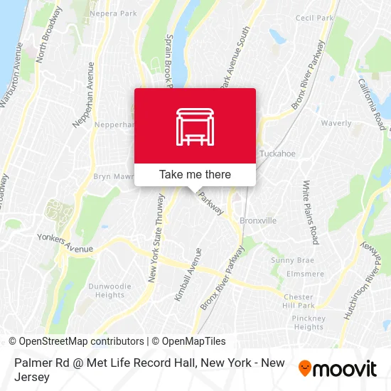 Palmer Rd @ Met Life Record Hall map
