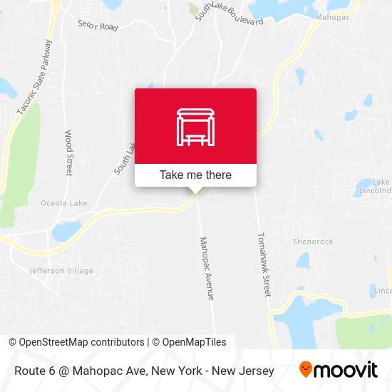 Route 6 @ Mahopac Ave map