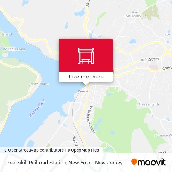 Mapa de Peekskill Railroad Station