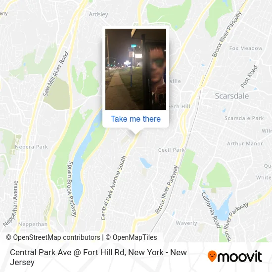Central Park Ave @ Fort Hill Rd map