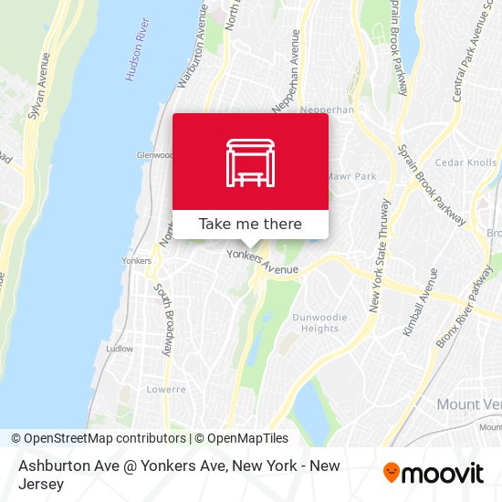 Ashburton Ave @ Yonkers Ave map