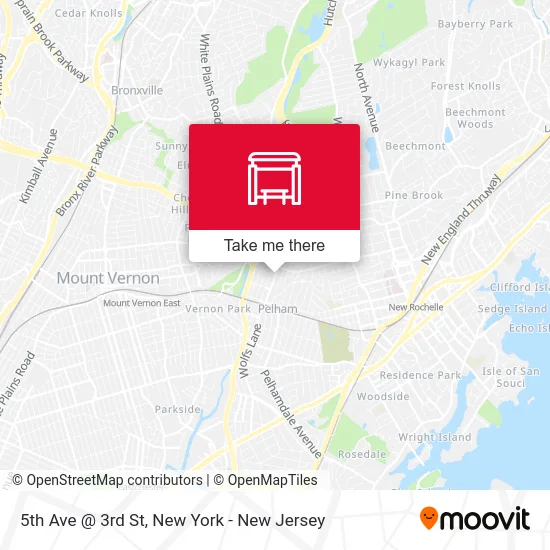 5th Ave @ 3rd St map