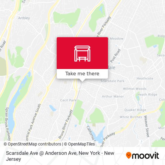 Mapa de Scarsdale Ave @ Anderson Ave