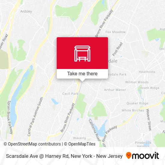 Mapa de Scarsdale Ave @ Harney Rd
