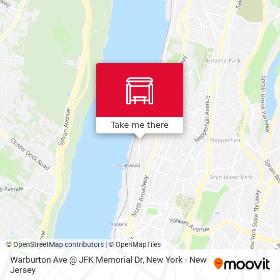 Warburton Ave @ JFK Memorial Dr map