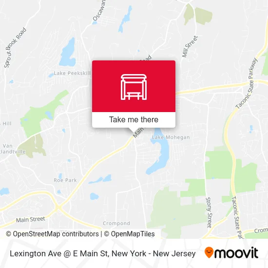 Lexington Ave @ E Main St map