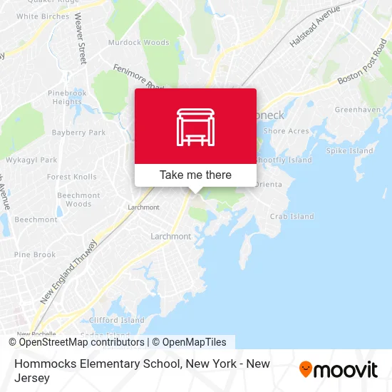 Hommocks Elementary School map