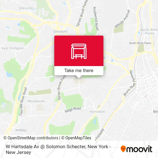 W Hartsdale Av @ Solomon Schecter map
