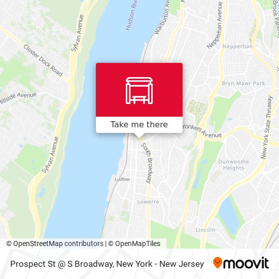 Mapa de Prospect St @ S Broadway