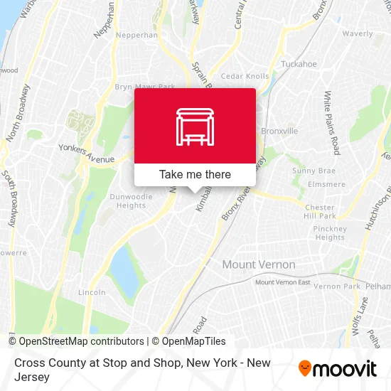 Cross County at Stop and Shop map
