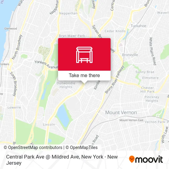 Central Park Ave @ Mildred Ave map