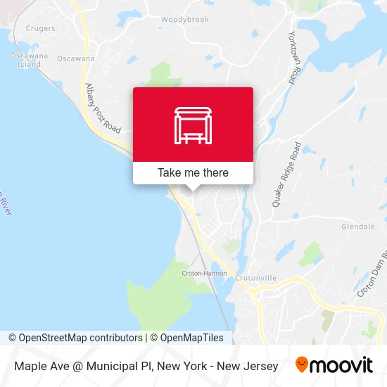 Maple Ave @ Municipal Pl map