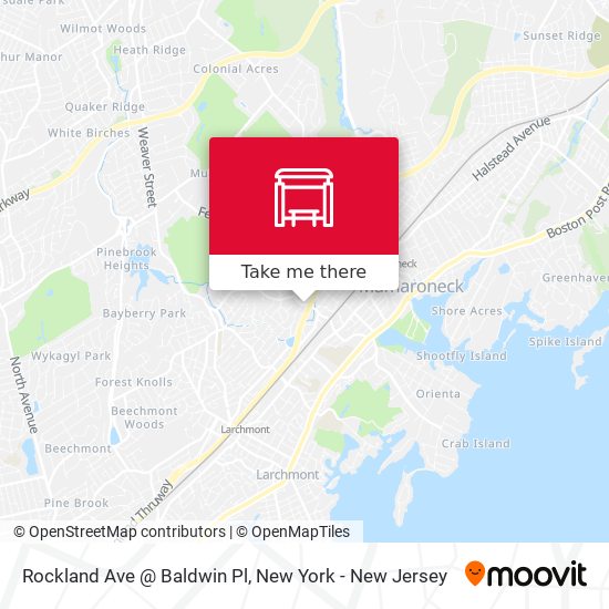 Mapa de Rockland Ave @ Baldwin Pl