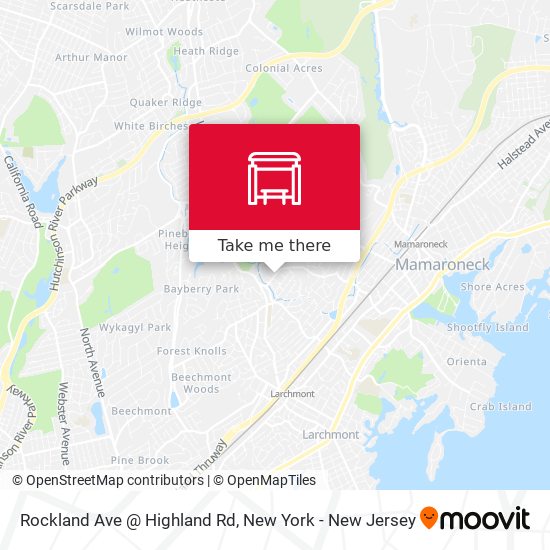 Mapa de Rockland Ave @ Highland Rd