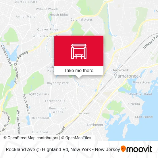 Rockland Ave @ Highland Rd map