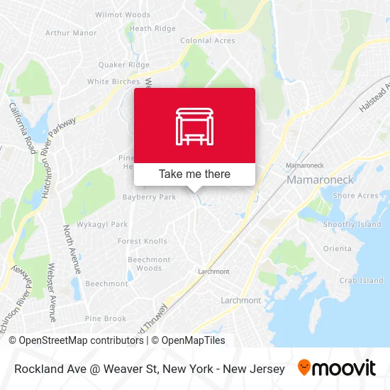 Rockland Ave @ Weaver St map