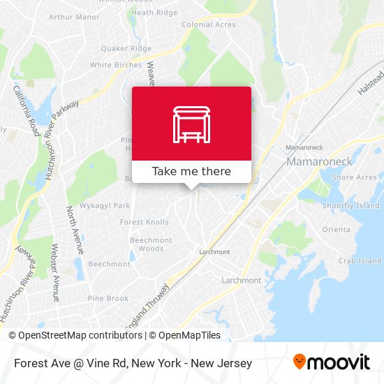Mapa de Forest Ave @ Vine Rd
