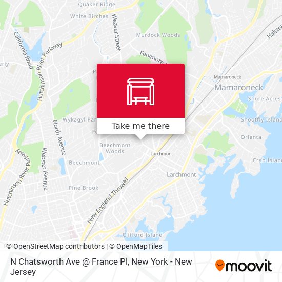 Mapa de N Chatsworth Ave @ France Pl