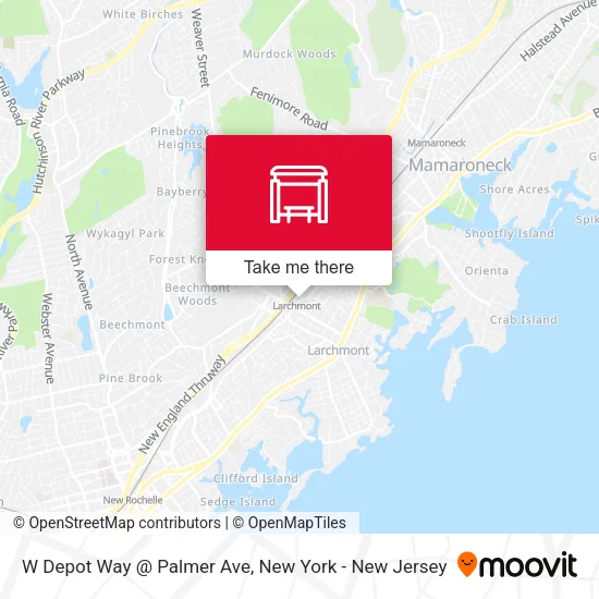 Mapa de W Depot Way @ Palmer Ave