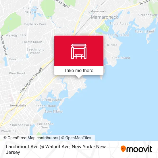 Larchmont Ave @ Walnut Ave map