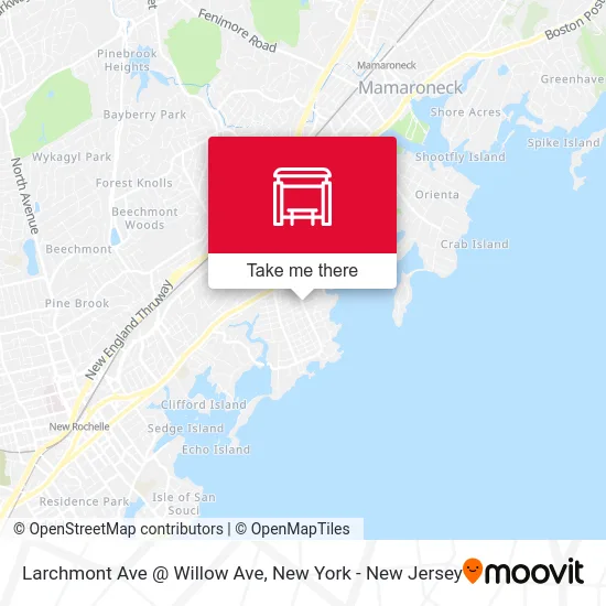 Larchmont Ave @ Willow Ave map