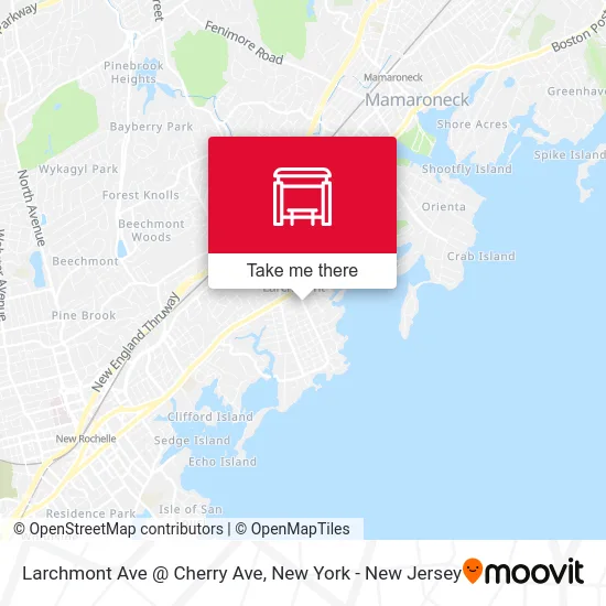 Larchmont Ave @ Cherry Ave map