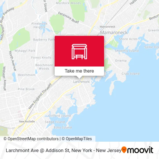 Larchmont Ave @ Addison St map