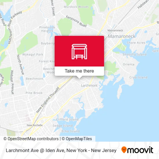 Mapa de Larchmont Ave @ Iden Ave