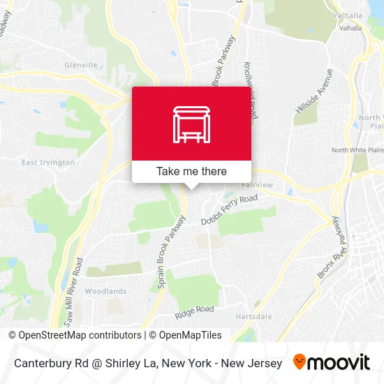 Canterbury Rd @ Shirley La map