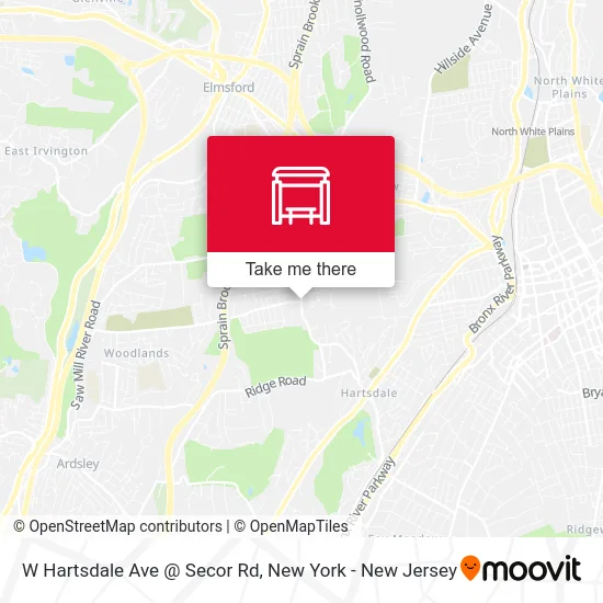 W Hartsdale Ave @ Secor Rd map